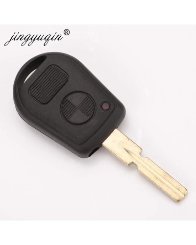 Jingyuqin-carcasa de llave de coche, mando a distancia, 2 botones, reemplazo, para BMW E31, E32, E34, E36, E38, E39, E46, Z3