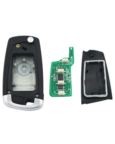 Llave remota abatible modificada, Chip ID46 PCF7953 de 315MHz/433MHz/868MHZ para BMW CAS2 1 3 5 6 Series E87 E90 E60 E63 E64 E66