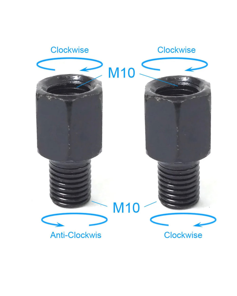 Adaptadores de espejos retrovisores para motocicleta, Perno de convers