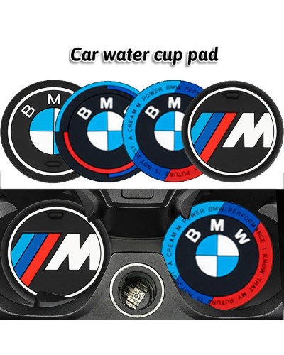 Posavasos impermeable antideslizante para coche, accesorios de 2 piezas para BMW E46, E90, E60, F30, F10, E39, E36, F20, G30, G2