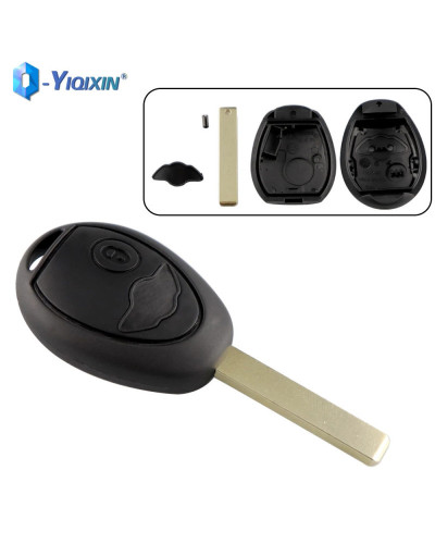 YIQIXIN-carcasa de llave de coche para Bmw Mini Cooper R50 R53, 2 botones, cubierta remota de repuesto, carcasa automática intel