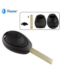 YIQIXIN-carcasa de llave de coche para Bmw Mini Cooper R50 R53, 2 botones, cubierta remota de repuesto, carcasa automática intel