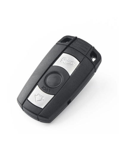 KEYYOU-carcasa de llave de coche remota, funda de 3 botones, estilo Fob para BMW 1, 3, 5, 6 Series, E90, E91, E92, E60, E70, E71