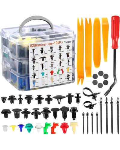 800pcs-100Pcs Car Fastener Clip Kit Fender Rivet Plastic Clips Auto Bo