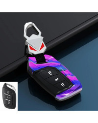 Funda de aleación de Zinc para mando a distancia de coche, carcasa con soporte para MG ZS EV MG6 EZS HS EHS 2019 2020 Roewe RX5 