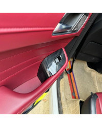 LHD RHD para MG HS 2018-2023 ABS, accesorios de fibra de carbono para Interior de coche, Panel de interruptor de elevación de ve