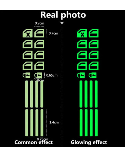 Pegatina luminosa para interruptor de ventana de coche, accesorio para MG ZS MGZS Hecto 350 MG6 GT MGGT GS MGGS JAC Refine S3 S2