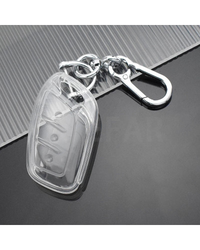 Funda de llave Fob negra transparente, 3 botones, para MG 4, 2023, Mg4, Ev, MG, HS, GT, ZS, EV, ZX, MG5, MG6, Roewe RX3, RX5, RX