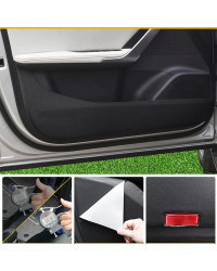 Alfombrilla protectora antipatadas para puerta de coche, accesorio de decoración Interior de cuero PU, adecuado para MG 4 MULAN 