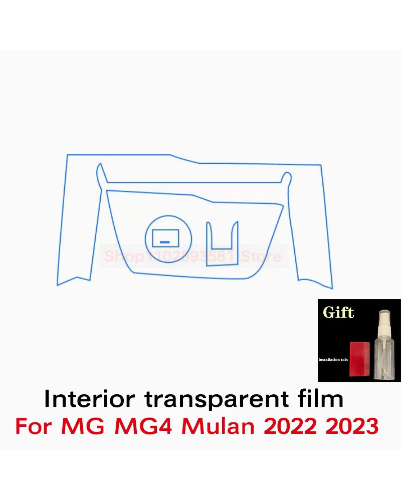 Panel de engranajes para MG MG4 Mulan 2022 2023, tablero de navegación, película protectora Interior automotriz, pegatina antiar