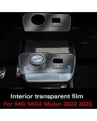 Panel de engranajes para MG MG4 Mulan 2022 2023, tablero de navegación, película protectora Interior automotriz, pegatina antiar