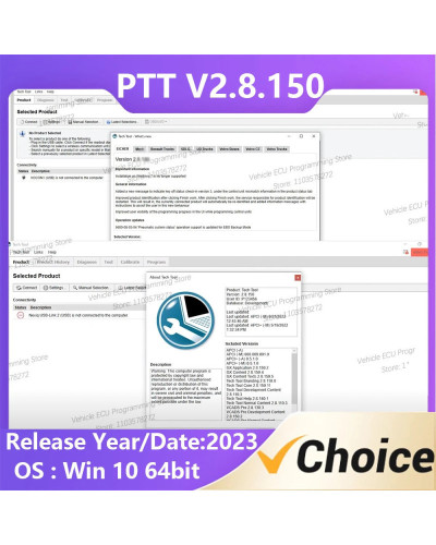 V2.8.150 PTT dev2 Premium Tech tool for truck excavator construction d