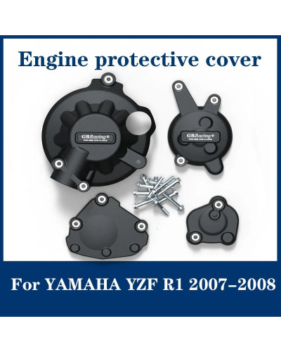 Cubierta de protección de motor de motocicleta de carreras, YZF R1 200