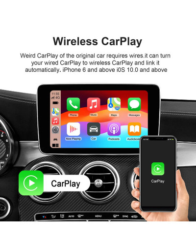 Smart TV Box con Carplay, Android 13, inalámbrico, para Youtube, Netflix, Toyota, Mazda, Hyundai, Haval, GMC, Ford, MG, VW, Kia