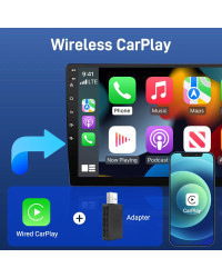 ACODO-adaptador inalámbrico Carplay para coche, Dongle inteligente 2 en 1, 2024, 5G, WIFI, para Iphone, teléfono Android, Volvo,