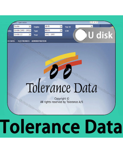 2024 hot Diagnostic software Tolerance Data 2009.2 car tools tolerance