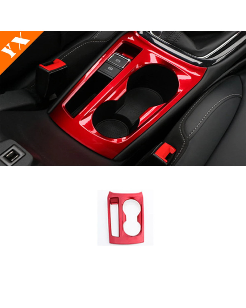 Embellecedor de aspecto rojo para ventana de coche, accesorios para MG 5, consola central de elevación de vidrio, Panel de inter