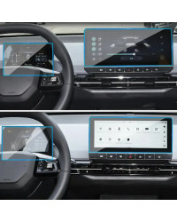 Panel de engranajes para tablero de navegación de MG MG4 EV, 2 piezas, película protectora de pantalla Interior automotriz, pega