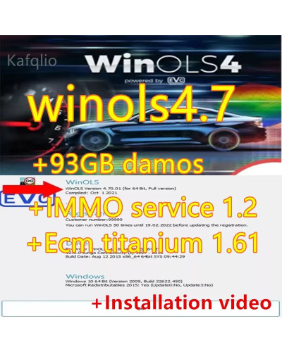 2024 Latest Winols 4.7 Software+93GB Damos Files+ECM TITANUM 26100+Imm