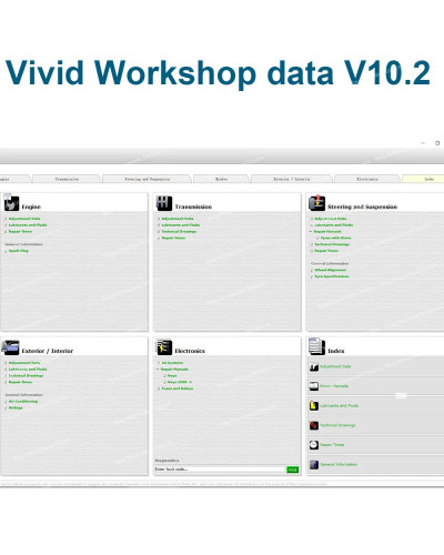 HOT SALE Auto repair software vivid workshop software vivid workshop d