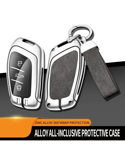 Funda de aleación de Zinc para llave de coche, accesorios de estilo automático para Roewe RX5, i6, ERX5, i5, RX8, RX3, MG6, MG, 