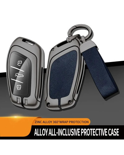 Funda de aleación de Zinc para llave de coche, accesorios de estilo automático para Roewe RX5, i6, ERX5, i5, RX8, RX3, MG6, MG, 