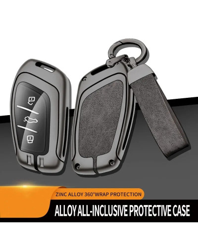 Funda de aleación de Zinc para llave de coche, accesorios de estilo automático para Roewe RX5, i6, ERX5, i5, RX8, RX3, MG6, MG, 