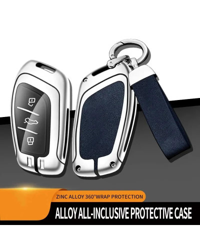 Funda de aleación de Zinc para llave de coche, accesorios de estilo automático para Roewe RX5, i6, ERX5, i5, RX8, RX3, MG6, MG, 