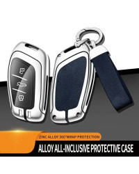 Funda de aleación de Zinc para llave de coche, accesorios de estilo automático para Roewe RX5, i6, ERX5, i5, RX8, RX3, MG6, MG, 