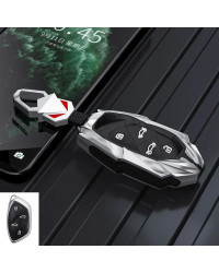 Funda de llave remota de coche de aleación de Zinc para Roewe RX3, I5, I6, RX5, RX8, ERX5, Ang, ZS, EV, MG, MG6, EZS, HS, EHS, M