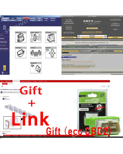 For Renault SOFTWARE DDT2000 + Impact 2019.10 + Dialogys V4.9 Absolute