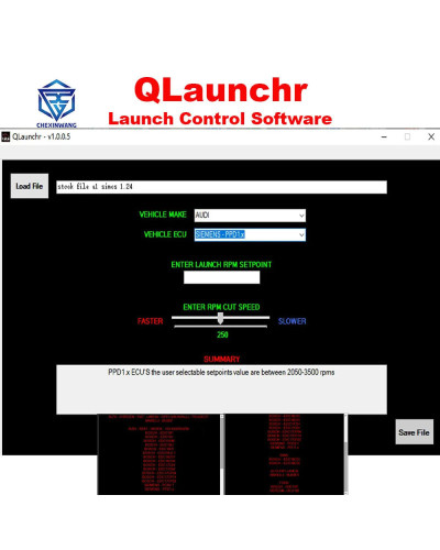 QLaunchr Launch Control Software For Patching Remap Files Change RPM V