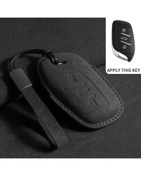 Funda de ante para llave de coche, cubierta para MG 4, 2023, Mg4, Ev, MG, HS, GT, ZS, EV, ZX, MG5, MG6, Roewe, RX3, RX5, RX8, ER