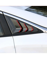 Persianas triangulares traseras para Interior y Exterior, ventana modificada, cuerpo de salida de aire, Accesorios para MG 5, MG