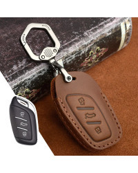 Funda de cuero para mando a distancia de coche, cubierta de llave para MG MG6 ZS HS EV EZS EHS mg3 gs mg7 GT 2015 2016 2017 2018