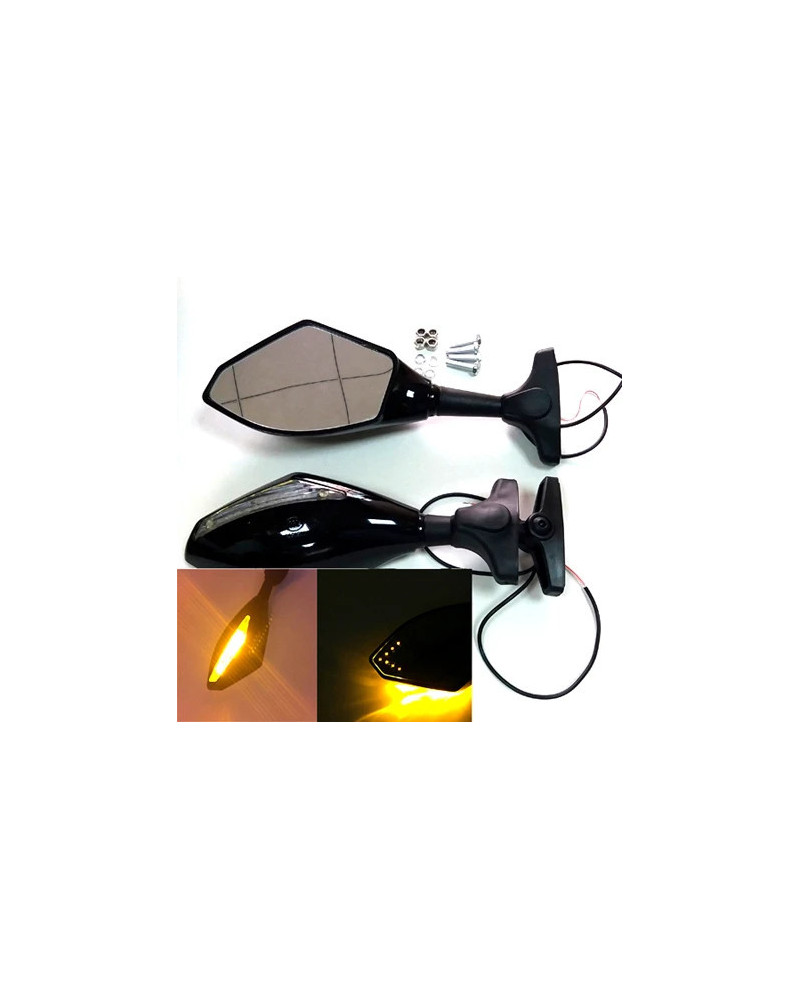 CBR900RR 893 1992 1995 espejo retrovisor de motocicleta con luz de gir