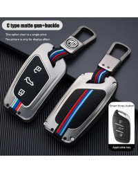 Funda de llave de coche para MG 5 6 ZS HS, funda de llave remota de coche, cubierta completamente rodeada, Protector de carcasa 