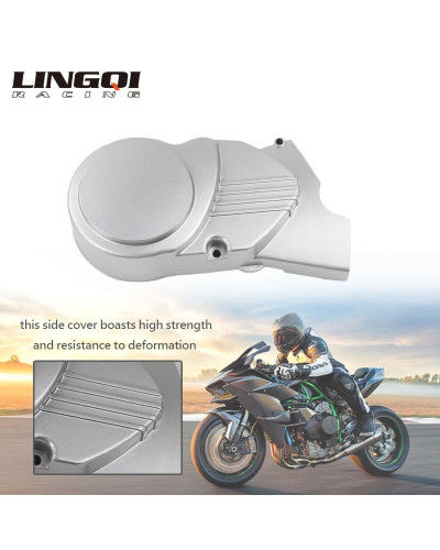 LINGQI RACING-cubierta de la caja del motor de la placa del estator, p