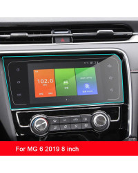 Protector de pantalla de coche para MG 6 MG6 Interior 2019, navegación GPS, película protectora de pantalla de vidrio templado, 