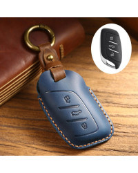 Funda de cuero de lujo para llave de coche, carcasa Fob para MG4, MG5, MG6, MG, ZS, EV, HS, EHS, ZX, GT, Roewe, RX3, RX8, ERX5, 