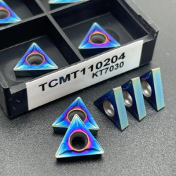 Carbide insert TCMT110204 TCMT16T304 KT7030 HRC60 nano blue metal turning tool external turning tools TCMT 110204 milling cutter