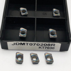 JDMT070204 JDMT070208 Original cemented carbide blades are used for stainless steel and steel.JDMT070208R