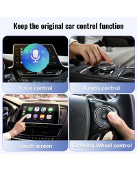 Kebidumei-Adaptador de Carplay inalámbrico 2 en 1, Dongle USB inteligente para Android, Plug and Play, para Havel, Kia, Volvo, A