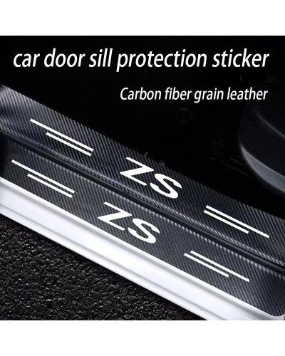 Car Carbon fiber Door Sill Welcome Pedal for MG ZS Trophy Motors MG GS