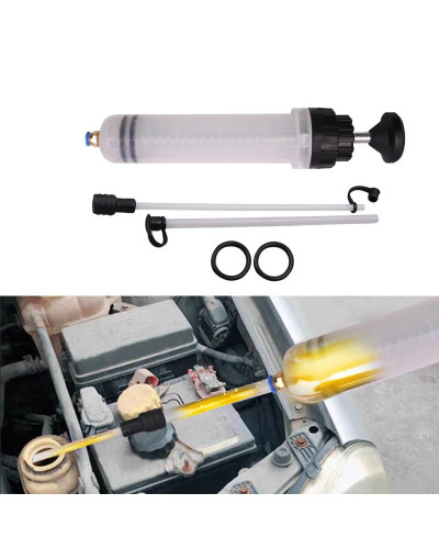 Car Oil Fluid Extractor Auto Oil Change Syringe with Hose Manual Fuel 