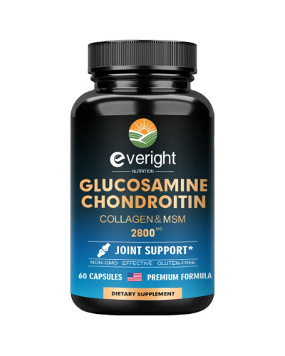 Glucosamina condroitina, cápsulas de colágeno, 2800 mg, suplemento nutritivo para la salud, Vegano sin GMO