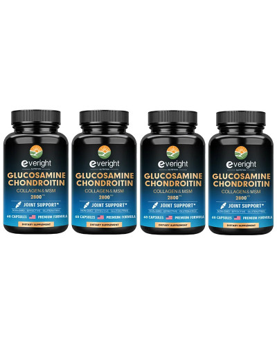 Glucosamina condroitina, cápsulas de colágeno, 2800 mg, suplemento nutritivo para la salud, Vegano sin GMO