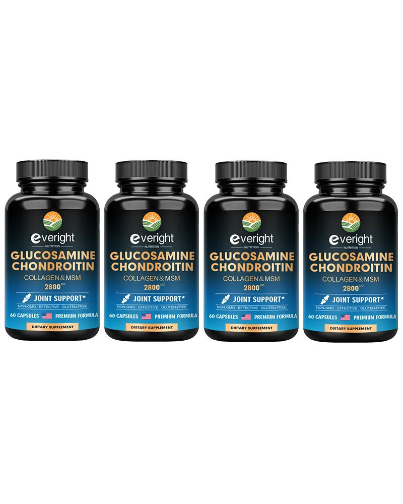 Glucosamina condroitina, cápsulas de colágeno, 2800 mg, suplemento nutritivo para la salud, Vegano sin GMO