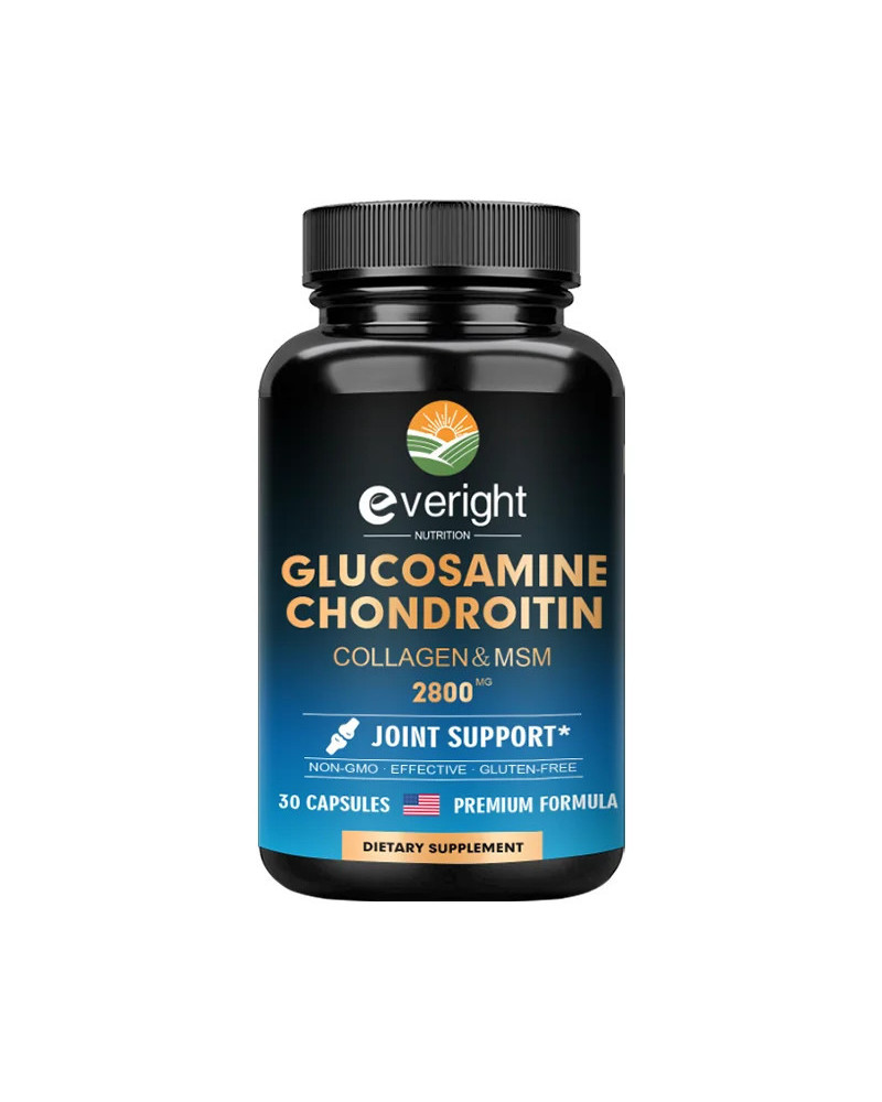 Glucosamina condroitina, cápsulas de colágeno, 2800 mg, suplemento nutritivo para la salud, Vegano sin GMO