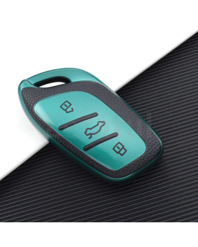 Funda de fibra de carbono para llave inteligente de coche, funda de TPU para Roewe RX5, i5, i6, RX3, RX8, ERX5, MG ZS, EV, MG6, 